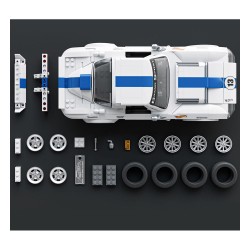 Mattel Brick Shop Hot Wheels Elite Series Building Set 1/16 Corvette Grand Sport | 0194735320592