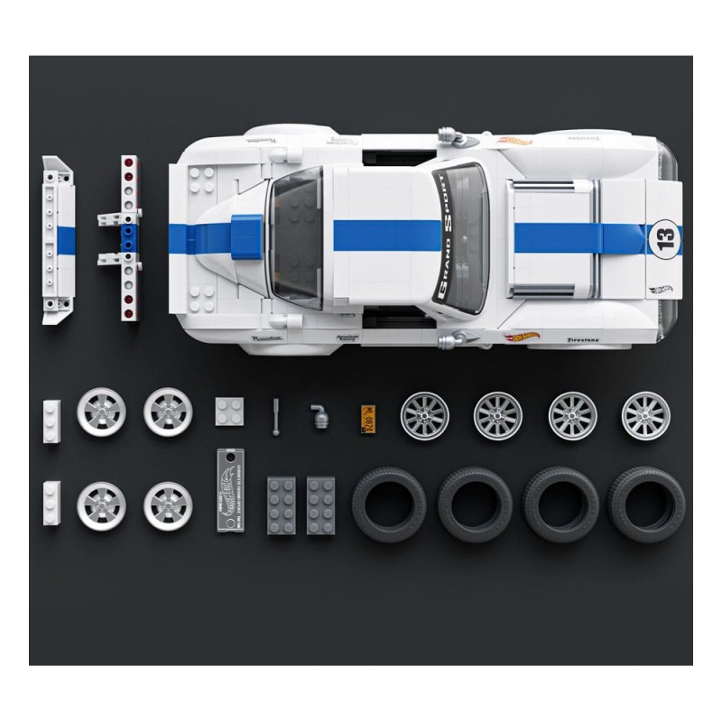 Mattel Brick Shop Hot Wheels Elite Series Building Set 1/16 Corvette Grand Sport | 0194735320592