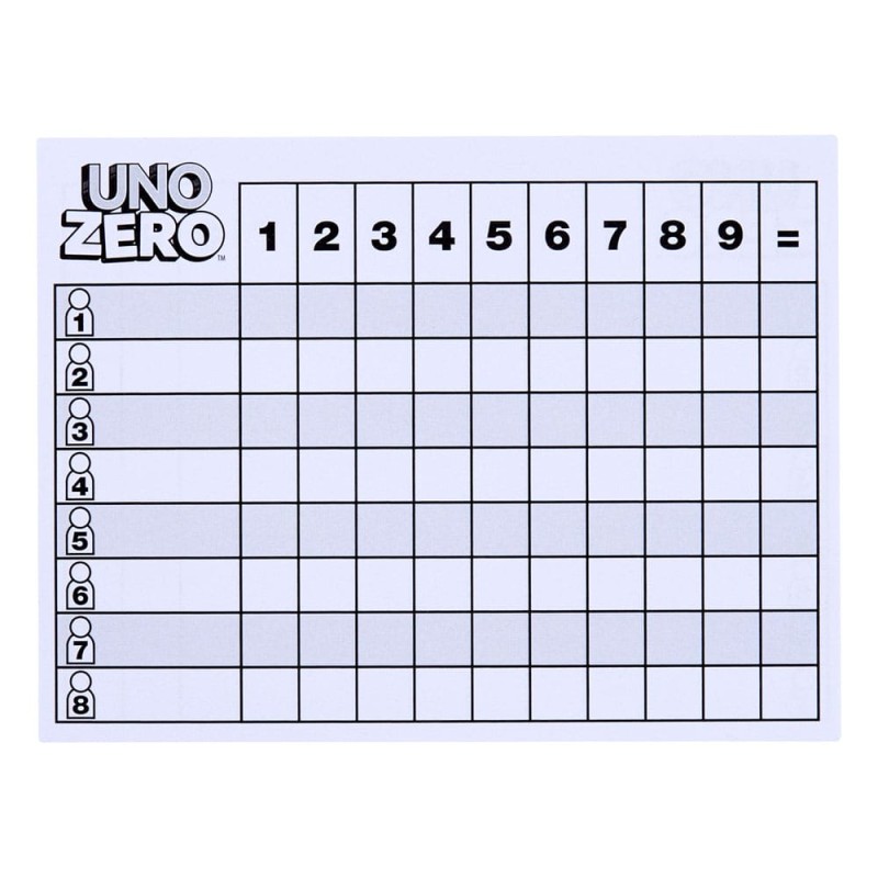 UNO Zero Card Game  | 0194735331857