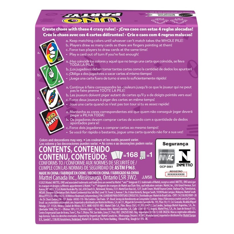 UNO Party! Card Game  | 0194735342402