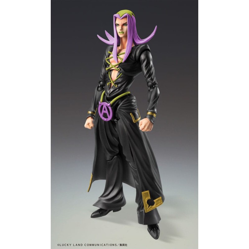 JoJo's Bizarre Adventure Part 5 Super Action Action Figure Chozokado Leone Abbacchio Black Ver. 16 cm | 4570188463981
