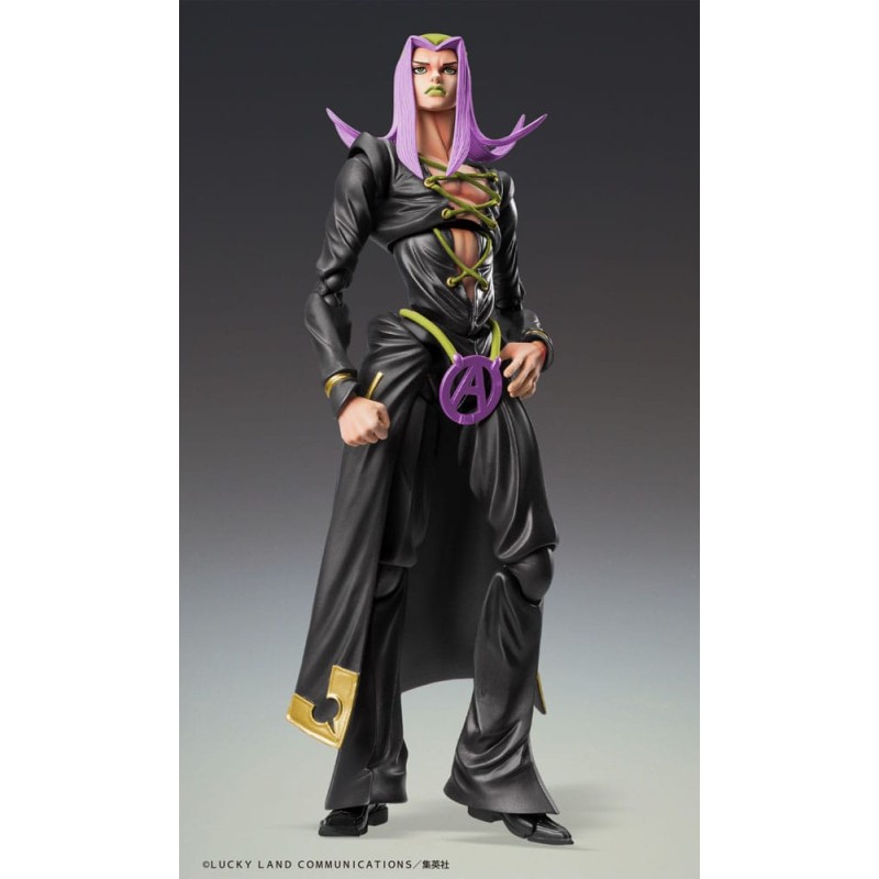 JoJo's Bizarre Adventure Part 5 Super Action Action Figure Chozokado Leone Abbacchio Black Ver. 16 cm | 4570188463981