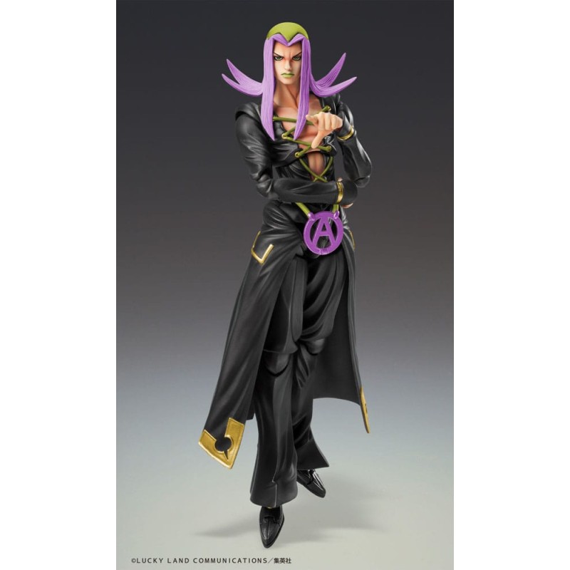 JoJo's Bizarre Adventure Part 5 Super Action Action Figure Chozokado Leone Abbacchio Black Ver. 16 cm | 4570188463981