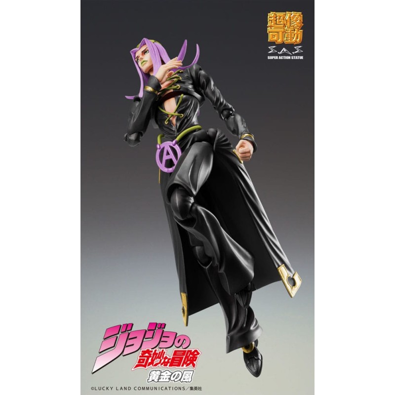 JoJo's Bizarre Adventure Part 5 Super Action Action Figure Chozokado Leone Abbacchio Black Ver. 16 cm | 4570188463981