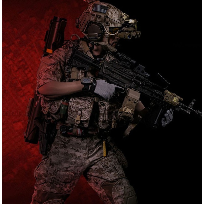 Modern Military figurine 1/6 Geronimo Devgru - MK46 MOD1 Gunner (Operation Neptune Spear) 30 cm | 6976204930662