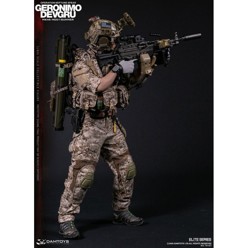 Modern Military Action Figure 1/6 Geronimo Devgru - MK46 MOD1 Gunner (Operation Neptune Spear) 30 cm | 6976204930662
