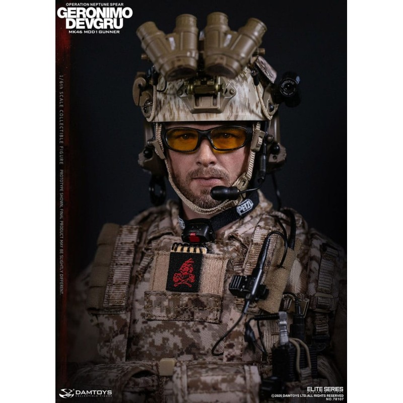Modern Military figurine 1/6 Geronimo Devgru - MK46 MOD1 Gunner (Operation Neptune Spear) 30 cm | 6976204930662