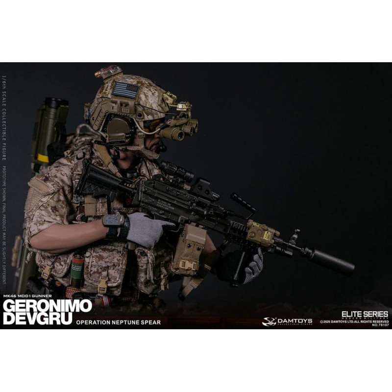 Modern Military Action Figure 1/6 Geronimo Devgru - MK46 MOD1 Gunner (Operation Neptune Spear) 30 cm | 6976204930662