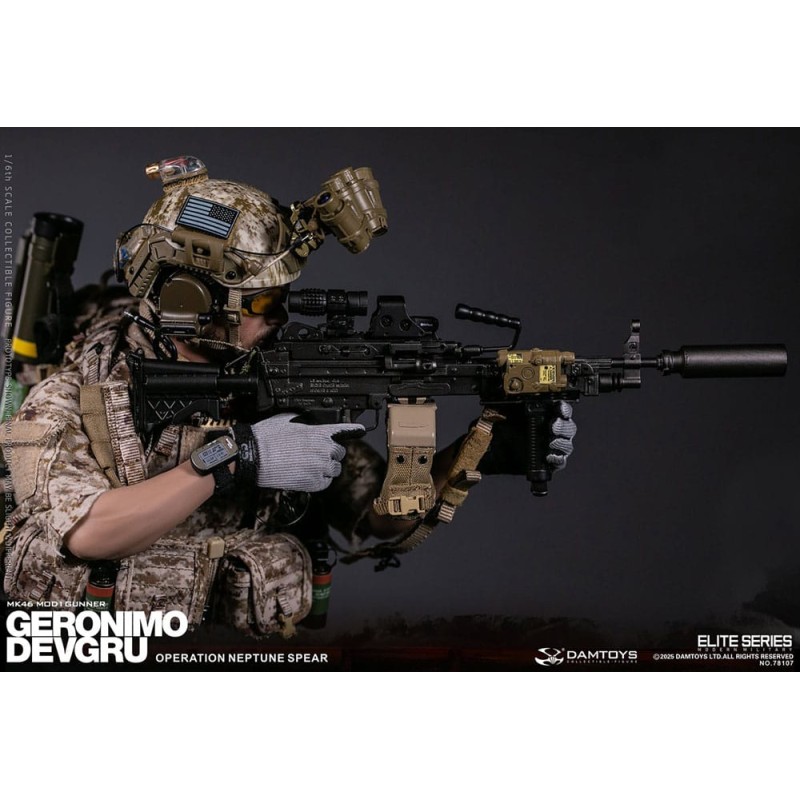 Modern Military Action Figure 1/6 Geronimo Devgru - MK46 MOD1 Gunner (Operation Neptune Spear) 30 cm | 6976204930662