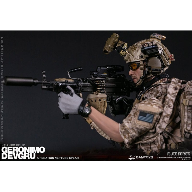 Modern Military figurine 1/6 Geronimo Devgru - MK46 MOD1 Gunner (Operation Neptune Spear) 30 cm | 6976204930662
