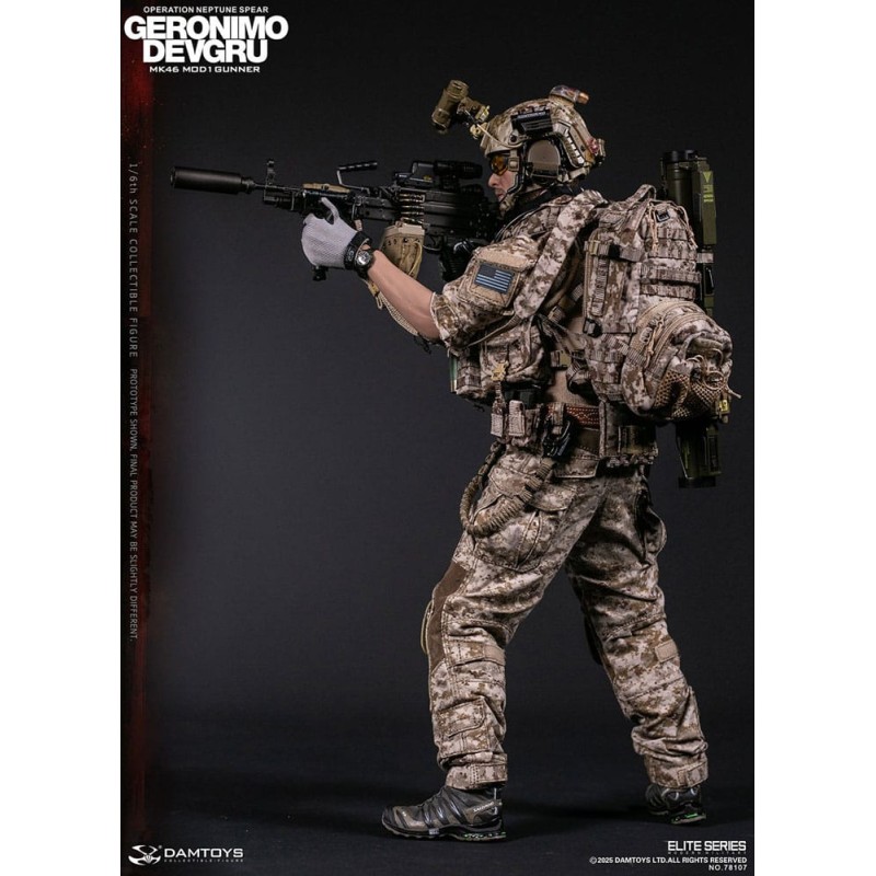 Modern Military Action Figure 1/6 Geronimo Devgru - MK46 MOD1 Gunner (Operation Neptune Spear) 30 cm | 6976204930662