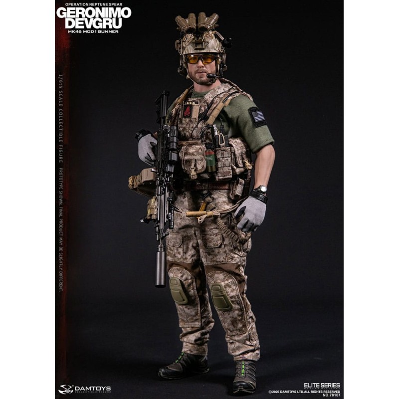 Modern Military Action Figure 1/6 Geronimo Devgru - MK46 MOD1 Gunner (Operation Neptune Spear) 30 cm | 6976204930662