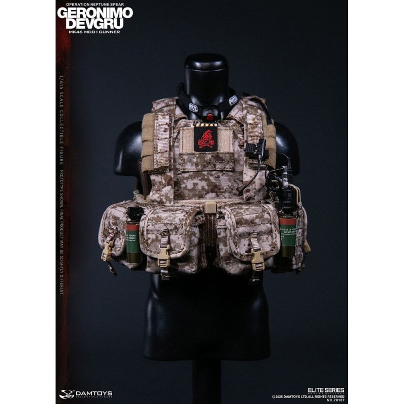 Modern Military Action Figure 1/6 Geronimo Devgru - MK46 MOD1 Gunner (Operation Neptune Spear) 30 cm | 6976204930662
