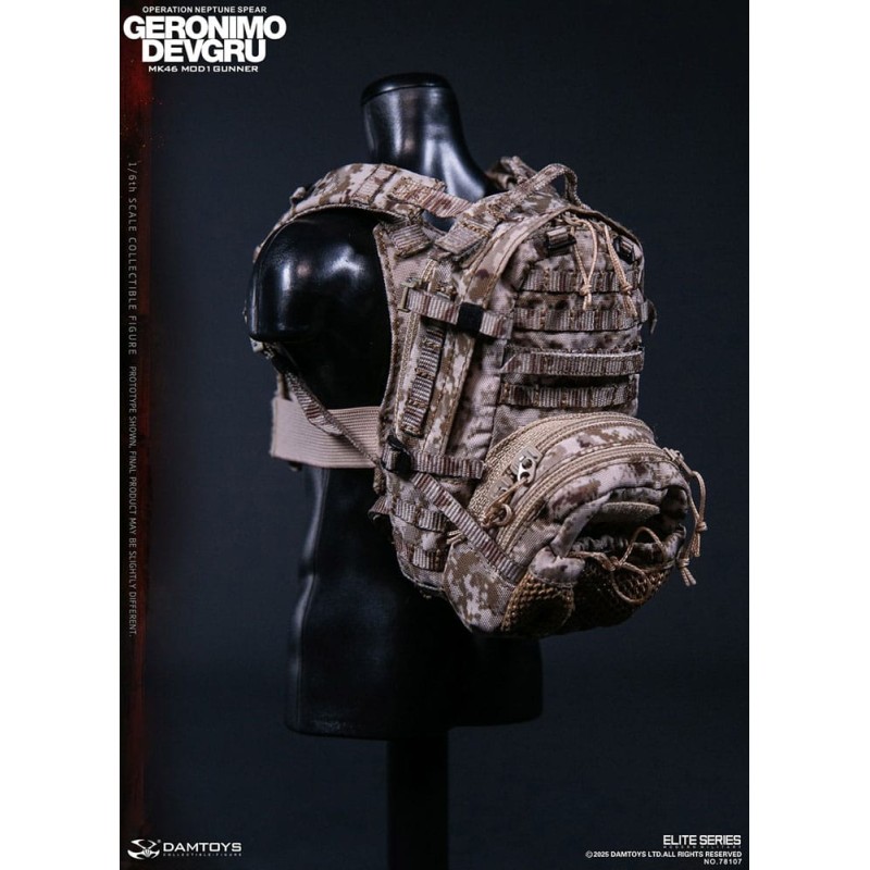 Modern Military figurine 1/6 Geronimo Devgru - MK46 MOD1 Gunner (Operation Neptune Spear) 30 cm | 6976204930662