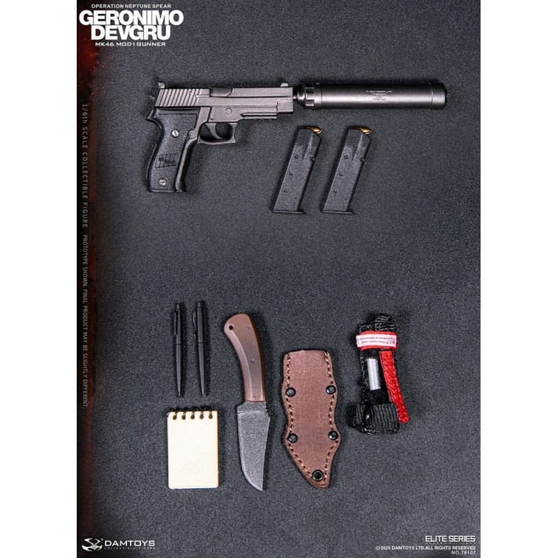 Modern Military Action Figure 1/6 Geronimo Devgru - MK46 MOD1 Gunner (Operation Neptune Spear) 30 cm | 6976204930662