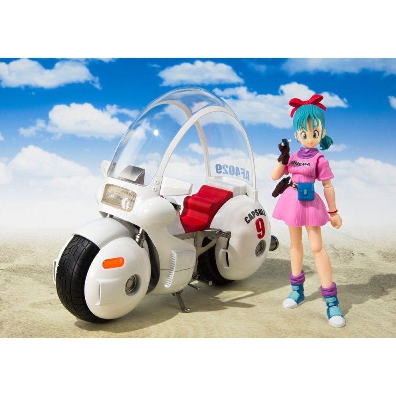 Dragon Ball S.H. Figuarts Vehicle with Figure Bulma's Motorcycle Hoipoi Capsule No. 9 17 cm | 4573102664983