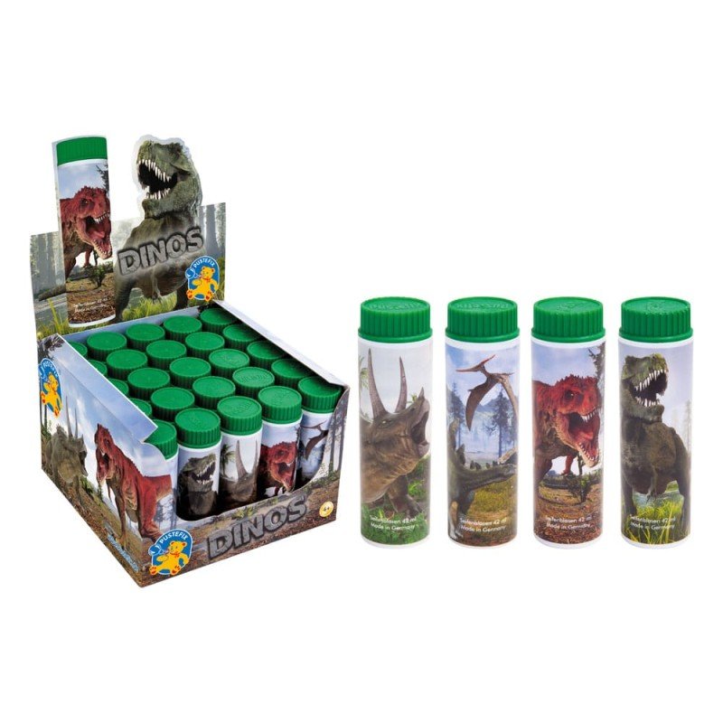 Classique Pustefix bulles de savon Dinosaures Assortiment (25) | 4063986852106