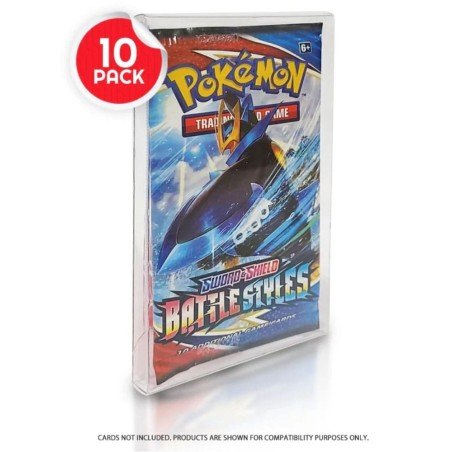 PET Protectors 10-Pack for Booster, Magic, Yu-Gi-Oh Cards | 3701492101554