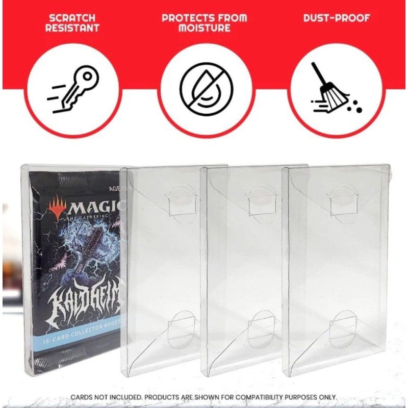 PET Protectors 10-Pack for Booster, Magic, Yu-Gi-Oh Cards | 3701492101554