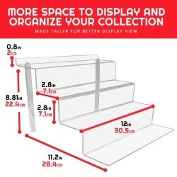 Evoretro Acrylic Shelf Riser 2-Pack RS9 | 3701492102452