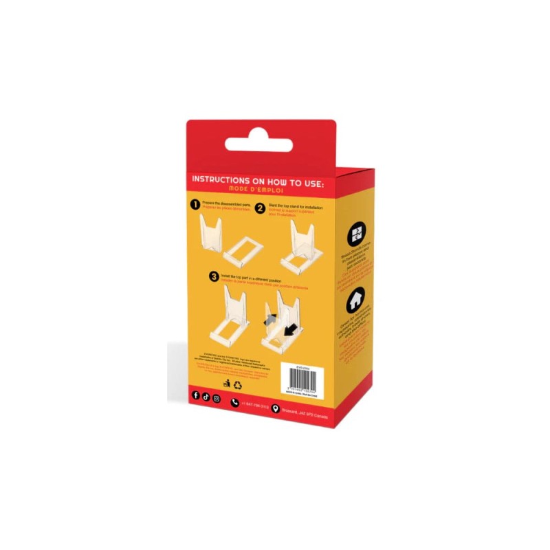 Pack 6 supports de chevalets réglables en acrylique | 3701492102704