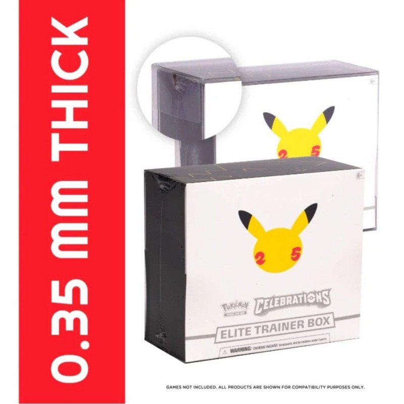 Pack 5 boîtes de protection en PET pour Booster Boxes / Elite Trainer Boxes Ver. 2 | 3701492103428