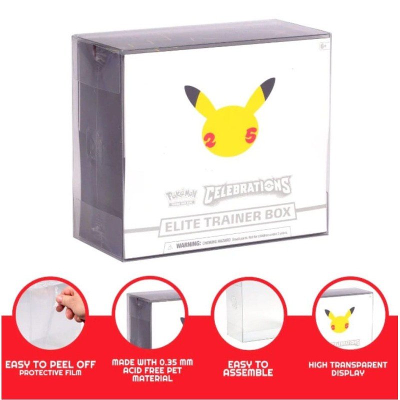 Pack 5 boîtes de protection en PET pour Booster Boxes / Elite Trainer Boxes Ver. 2 | 3701492103428