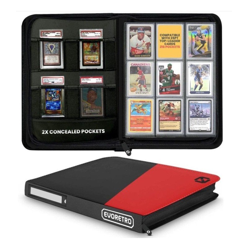 Evoretro classeur Shield+ Topload 216 Cards Black/Red | 3701492103558