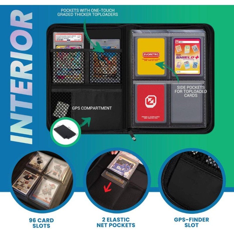 Evoretro classeur Shield+ Topload Compact 96 Karten Black | 3701492103787