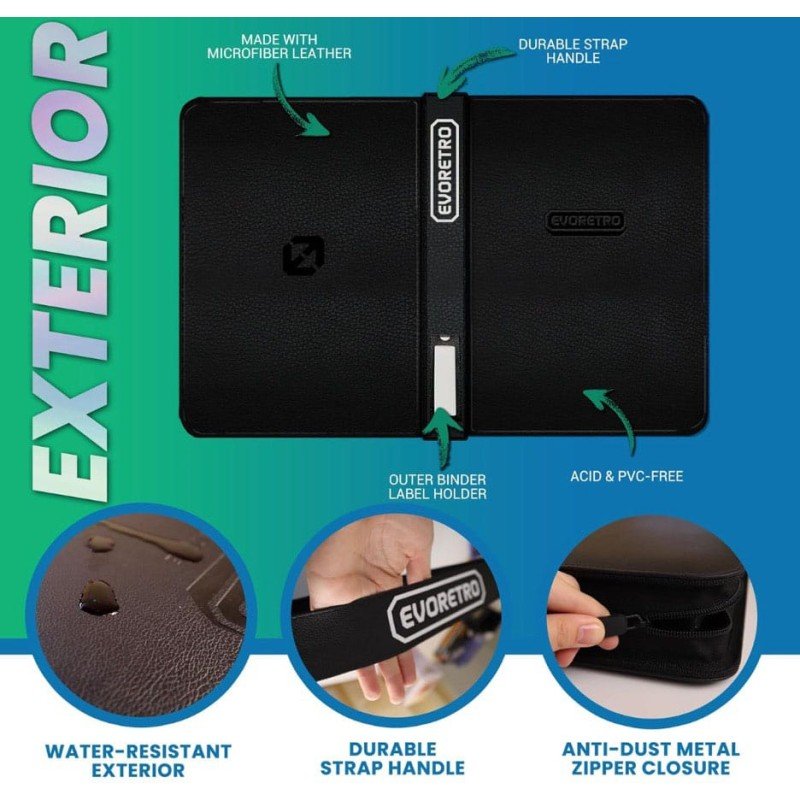 Evoretro classeur Shield+ Topload Compact 96 Karten Black | 3701492103787