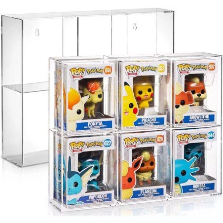 Evoretro Acrylic Display Case for 6 Funko Pops | 3701492104951