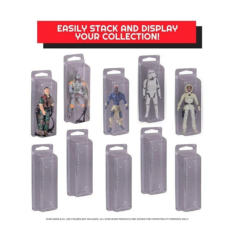 Clamshell PET Protectors 50-Pack for Action Figures | 3760265295173
