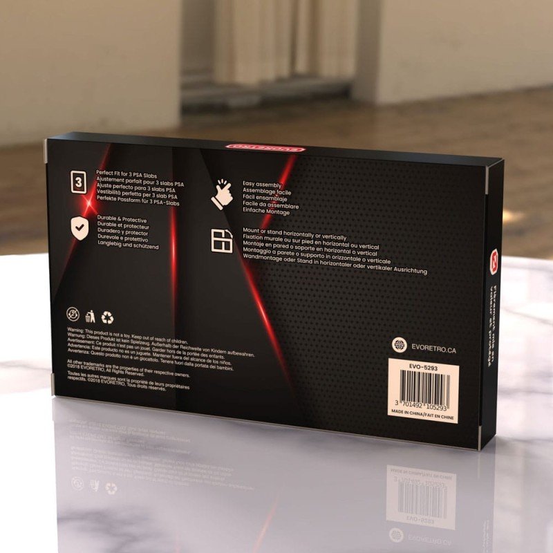 Evoretro cadre d´affichage pour cartes gradées avec 3 PSA Graded Cards | 3701492105293