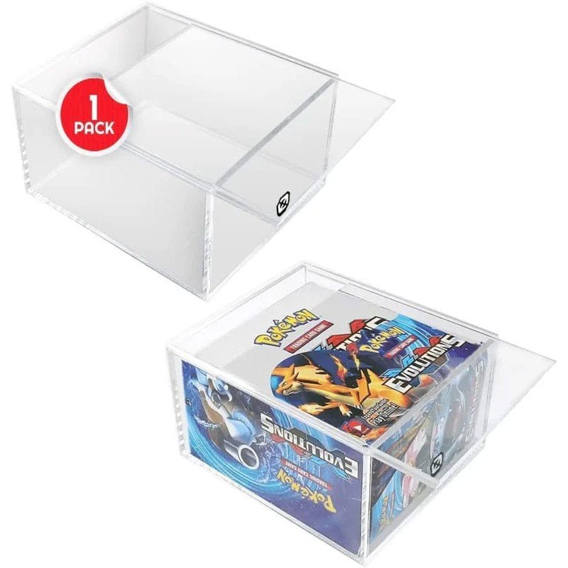 Evoretro Acrylic Display Case for Booster Boxes / Elite Trainer Boxes Ver. 1 with Sliding Lid | 3760265297573
