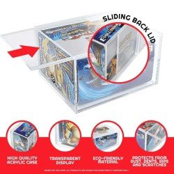 Evoretro Acrylic Display Case for Booster Boxes / Elite Trainer Boxes Ver. 1 with Sliding Lid | 3760265297573