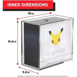 Evoretro présentoir vitrine acrylique pour Booster Boxes / Elite Trainer Boxes Ver. 2 with Sliding Lid | 3760265297702