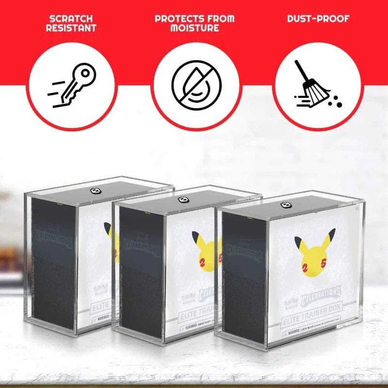 Evoretro présentoir vitrine acrylique pour Booster Boxes / Elite Trainer Boxes Ver. 2 with Sliding Lid | 3760265297702