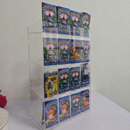 Acryl Counter Display for Trading Card Booster Packs | 3701492108089