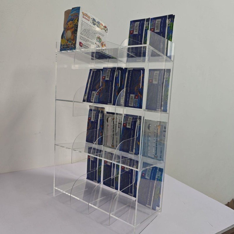 Acryl Counter Display for Trading Card Booster Packs | 3701492108089