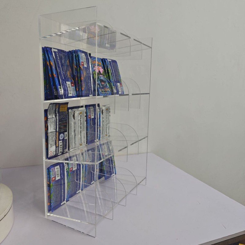 Acryl Counter Display for Trading Card Booster Packs | 3701492108089