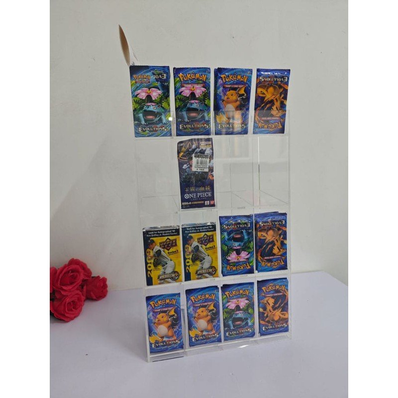 Acryl Counter Display for Trading Card Booster Packs | 3701492108089