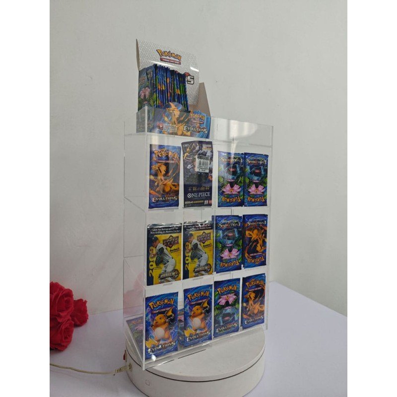 Acryl Counter Display for Trading Card Booster Packs | 3701492108089