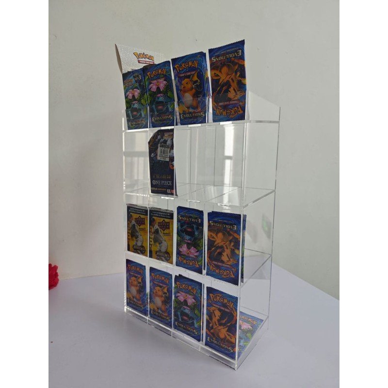 Acryl Counter Display for Trading Card Booster Packs | 3701492108089