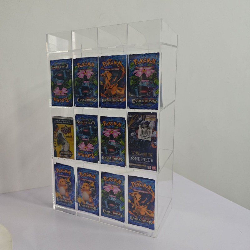 Acryl Counter Display for Trading Card Booster Packs | 3701492108089