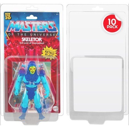 Clamshell PET Protectors 10-Pack for Masters of the Universe Action Figures | 3701492108607