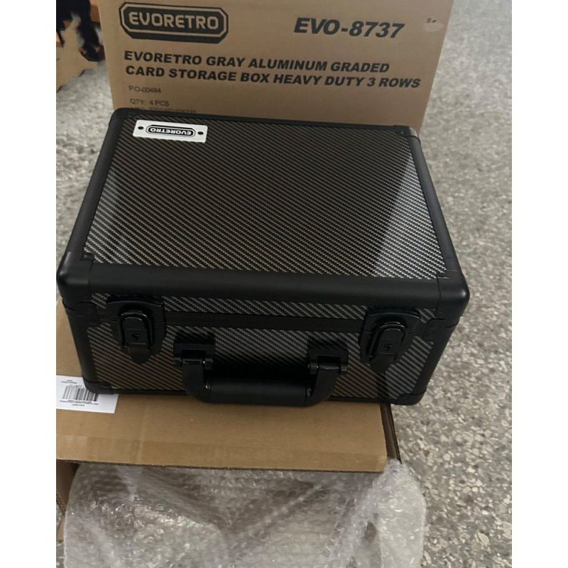 Evoretro Trading Card Suitcase Silver/Gray Small | 3701492108737