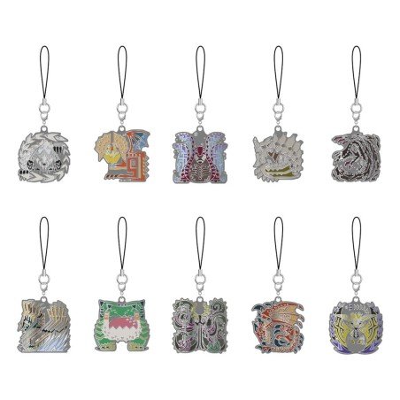 Monster Hunter Wilds assortiment porte-clés métal Monster Icon 5 cm (10) | 4976219135474
