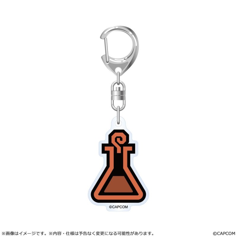 Monster Hunter Wilds assortiment porte-clés acrylique Item Icon 6 cm (10) | 4976219135498