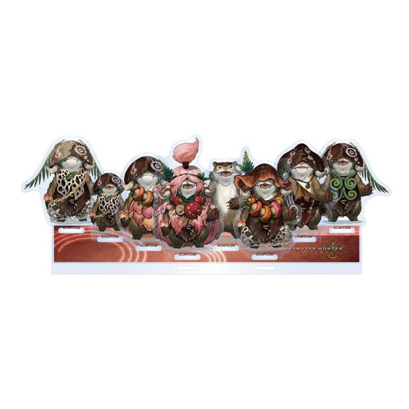 Monster Hunter Wilds Acrylic Stand Plumpeach Set 15 cm | 4976219134712