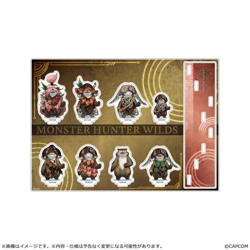 Monster Hunter Wilds Acrylic Stand Plumpeach Set 15 cm | 4976219134712